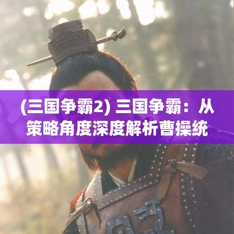 (三国争霸2) 三国争霸：从策略角度深度解析曹操统一北方的兵法与智略